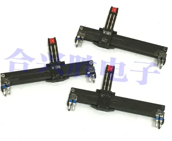 

6.4cm 64mm straight slide with lamp W100K middle point slide potentiometer power amplifier sound conditioner volume push switch