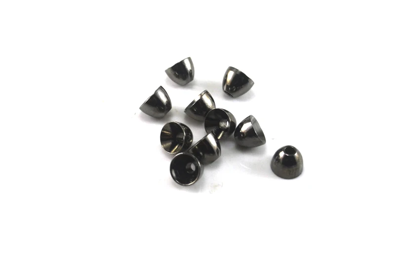 MNFT Cabeza de cono latón para moscas con bolas níquel negro - imagen 2