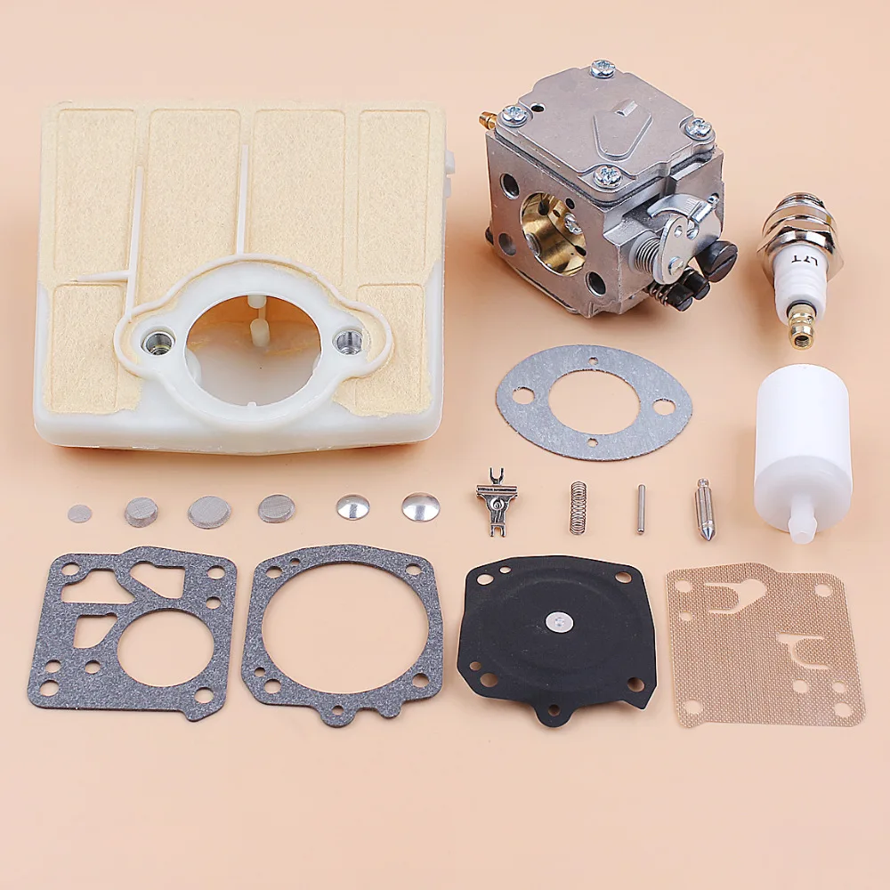 Carburatore Carb Membrana del Filtro Aria Kit di Riparazione fit Husqvarna 61 66 266 503280316 Motosega Tillotson HS-254B Carburatore RK-23HS
