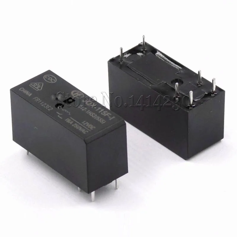 10PCS HF JQX-115F-I 012-1H3A(555) 12VDC 16A Electromagnetic Relay