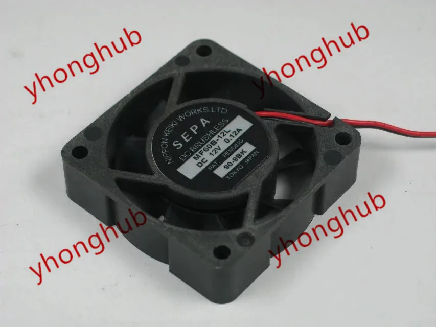 

SEPA MF60B-12L DC 12V 0.12A 60x60x15mm Server Cooling Fan