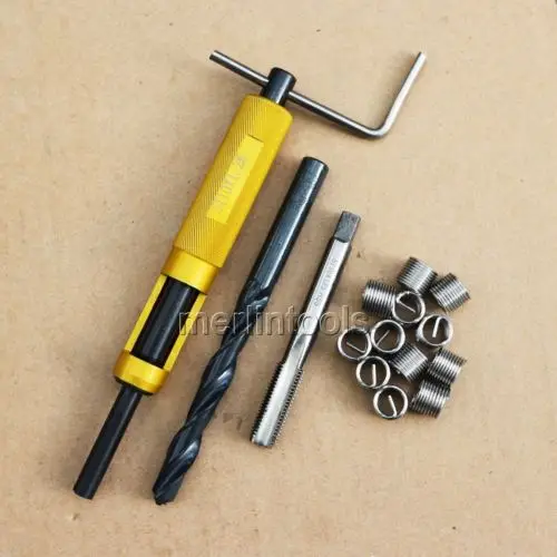 

Helicoil Thread Repair Kit M10 x 1.25 Drill and Tap Insertion tool Fine thread
