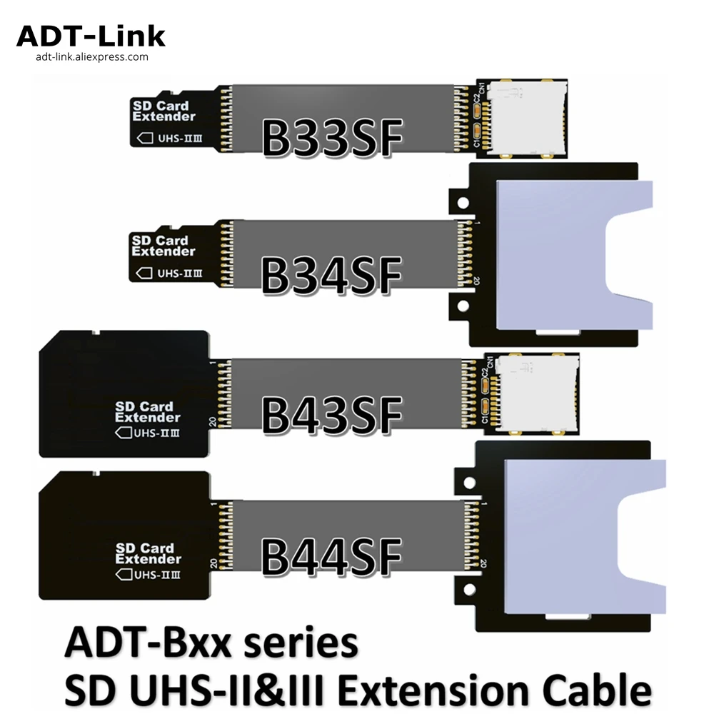 MicroSD TF Memory Card Extender cable High Speed Up to 312MB/sec For SDHC SDXC UHS-II UHS-III SD Card Extension