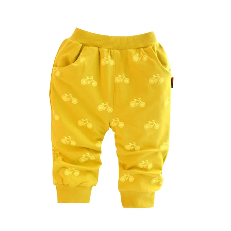 2024 new Spring and autumn cotton Korean style bicycle design baby pants 0-2 year children pants baby boy / girls pants