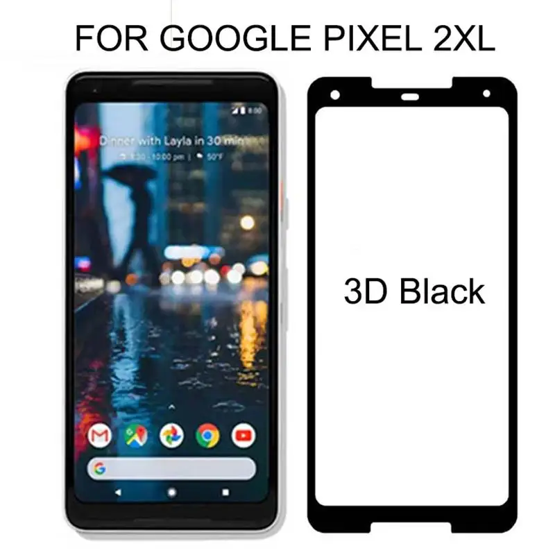 

Pixel 2 3 XL Smartphone Glass Screen Protector For Google Pixel 2 3 Pixel 2XL 2 3 XL 3XL 3D 2.5D Tempered Glass Full Coverage