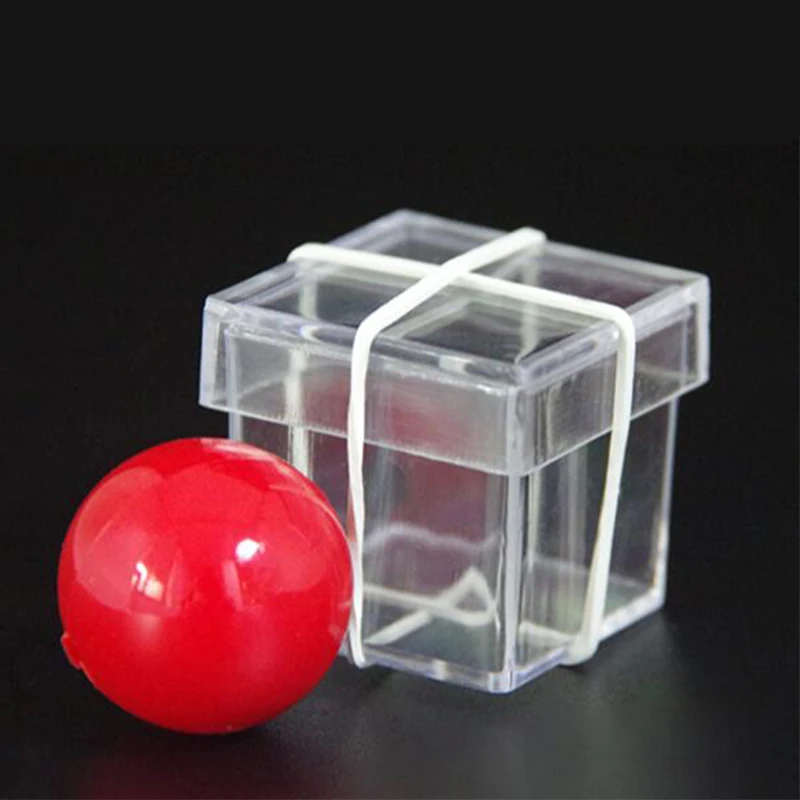 Ball Penetration Box Professional Magician Magic Tricks Props Toys