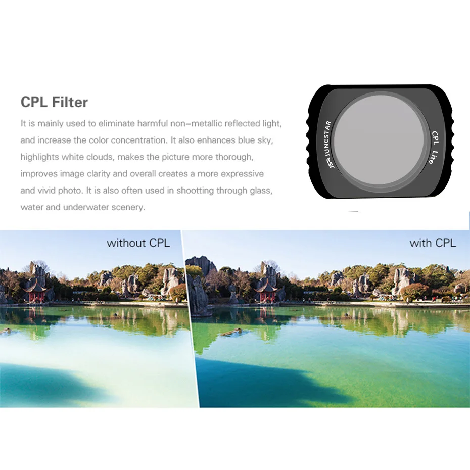 Camera Filter For DJI Pocket 2 CPL/MCUV/ND 4 8 16 32 64-PL Filters Kit For DJI Osmo Pocket 3-Axis Handheld Camera Lens Accessory