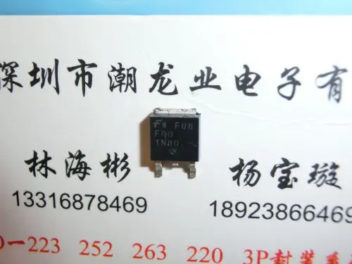 10Pcs FQD1N80TM FQD1N80 FQD 1N80 TO252