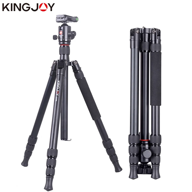 KINGJOY K2008+Q20 Camera Tripod Profesional Aluminum Tripe Stand with 360° Panorama Ball Hea For All Models Digital SLR DSLRS