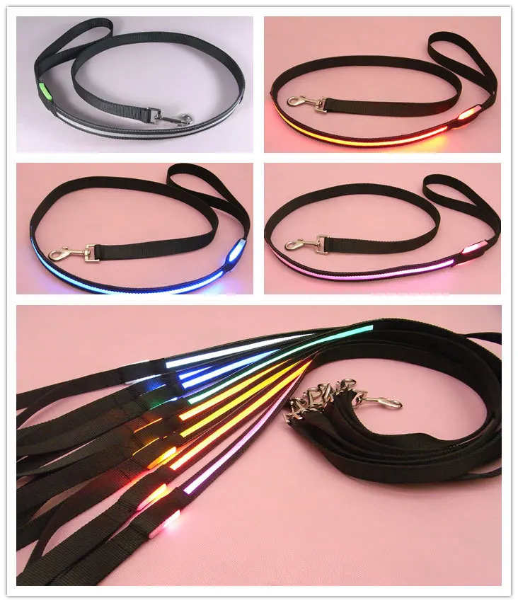 

LED flashing dog leads