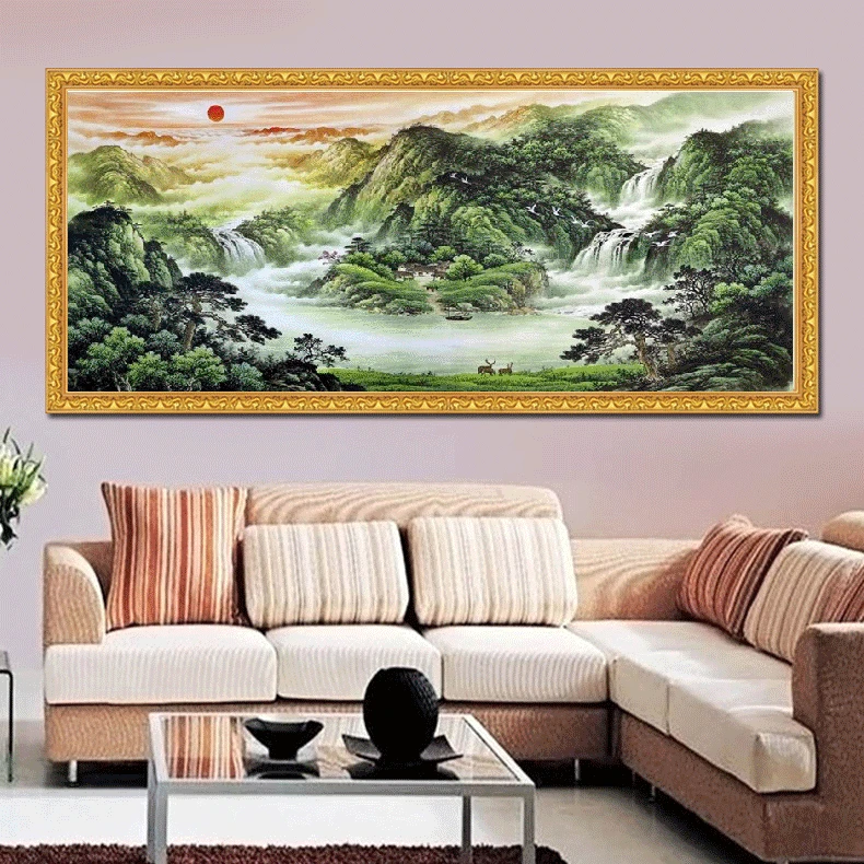 

CAMMITEVER Diy Diamond Embroidery Landscape Mountain Diamond Painting Cross Stitch Full Diamonds Mosaic Pictures