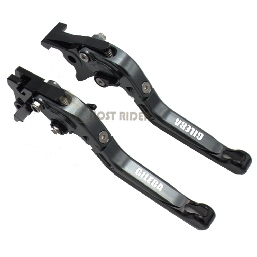 For GILERA Runner 200 2003-2008 Runner 125 1997-2002 Motorcycle Billet Aluminum Adjustable Short Left Right Brake Levers