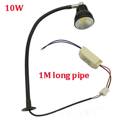 Tubo Flexible de luces Led para máquinas CNC, 110V/220V/12V/24V, 10W, 1M