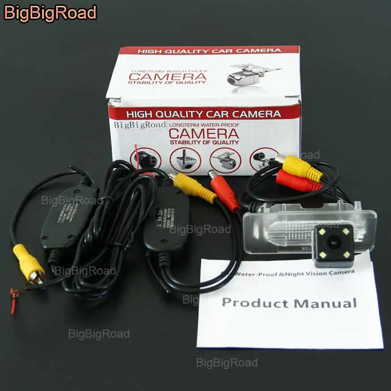 

BigBigRoad For Toyota Corolla 2014 ( Russian Vision ) Wireless Camera Car Rear View Reversing Camera HD CCD Parking Camera