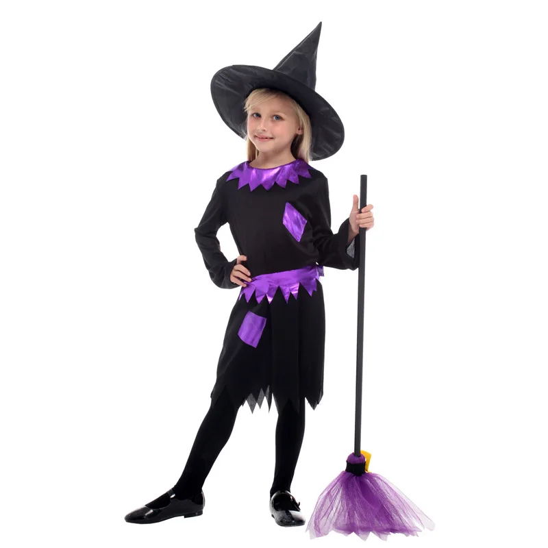 Kid Halloween COS Prinses Goochelaar Tovenaar Heks Meisje Kostuum Kerst Carnaval Maskerade Fancy Dress Kinderen Cosplay Kleding
