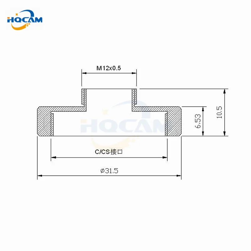 HQCAM CS a M12 Adapter-Suit-For-CS-or-for-C-Mount-Lens-to-for-M12