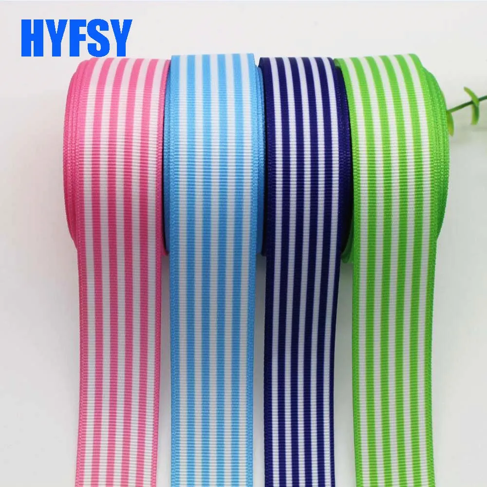 10 yards 25mm Stripes ribbon 10 yards DIY handmade materials gift wrapping sewing fabrics Grosgrain tape cartoon