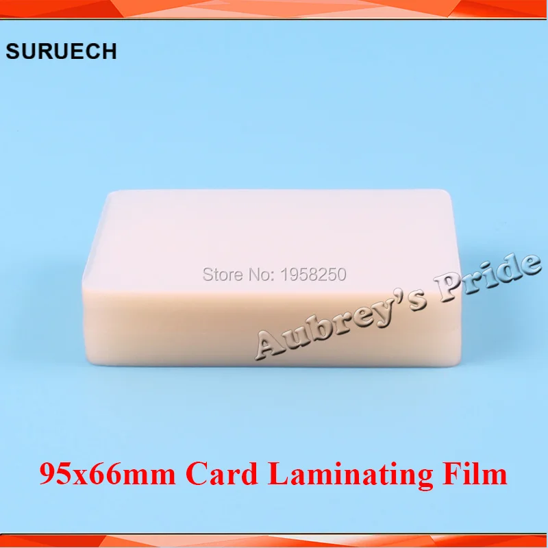 Fre CP some Thin 50mic(2mil) 100pcs 95x66mm PVC Clear Glossy 2Flaps Laminating Pouch Film Name Card Protect for Hot Laminator