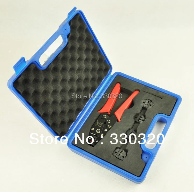 

Crimping Tool set Crimp Tool kits in a plastic box with 4 replaceable crimping die sets HS0725-5D1