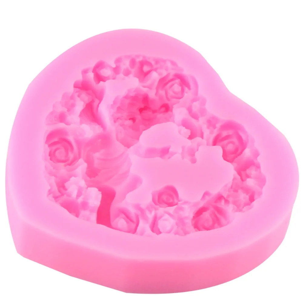 Rose Angel Craft Art Silicone Soap Mold 3D Craft Molds DIY Resin Clay Candle Molds Fondant Handmade Soap Moulds