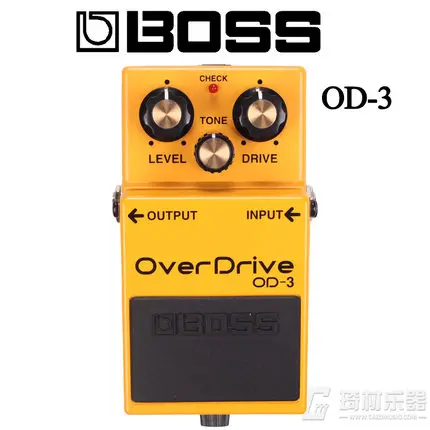 Boss Audio OD-3 Overdrive Pedal for Guitar and Bass with Free Bonus Pedal Case