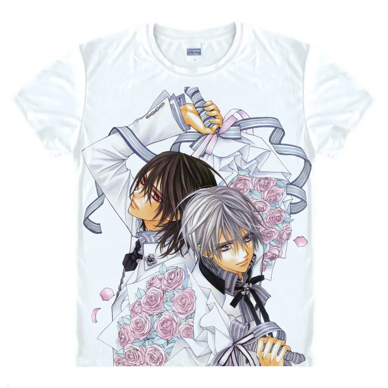 Vampire Knight T-Shirts Multi-style Short Sleeve Shirts Banpaia Naito Yuki Cross Kaname Kuran Zero Kiryu Cosplay Shirt image 4