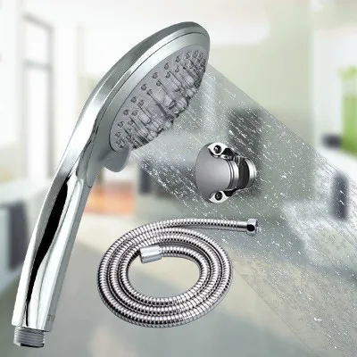 Chrome 5 Booster handheld shower adjustment Nozzle Shower set Bathroom accessories