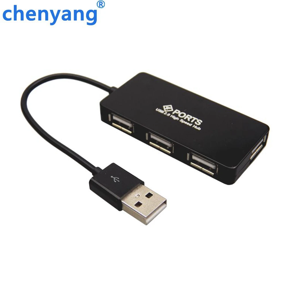 4 Port Ultrathin High Speed USB 2.0 HUB Expansion Power Adapter for Notebook PC