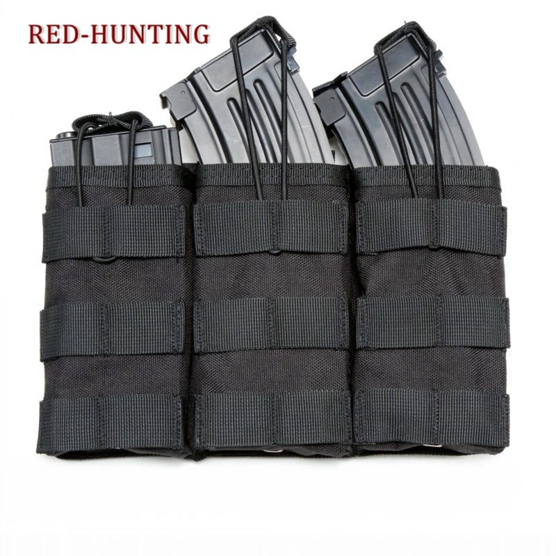 5COLOR Tactical Triple Magazine Pouch MOLLE Vest Belt Hunting Utility Flashlight Bag Ammo Cartridge Clip 3 Pouches