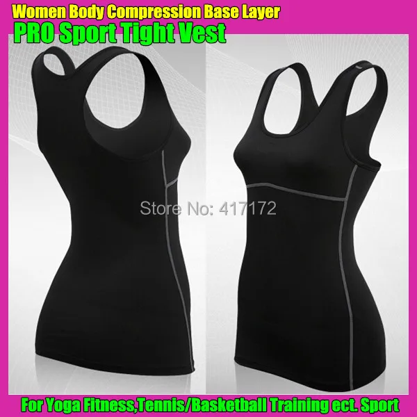 Women Body Compression Base Layer PRO Tight Vest,Thermal Under Tank Top for Fitness Fitness Bottoming Underwear