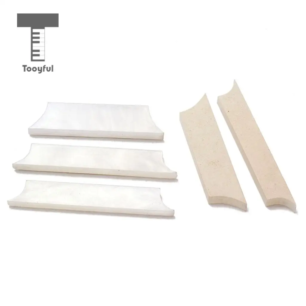 Tooyful White Mother of Pearl Shell Guitar Block Fingerboard Fretboard Markers Inlay Material 1.5mm/0.05'' Thickness Decor DIY