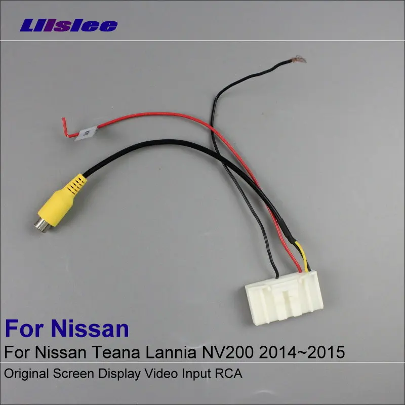 Car Adapter Wire Cable For Nissan Teana Lannia NV200 2014-2015 Rear View Camera / Original Video Input Switch RCA