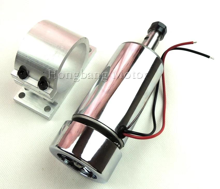 CNC 300W DC12-48V Spindle motor, 48V-12000r/min, 0.3KW spindle motor for CNC milling machine+ mount bracket + ER11 Collect