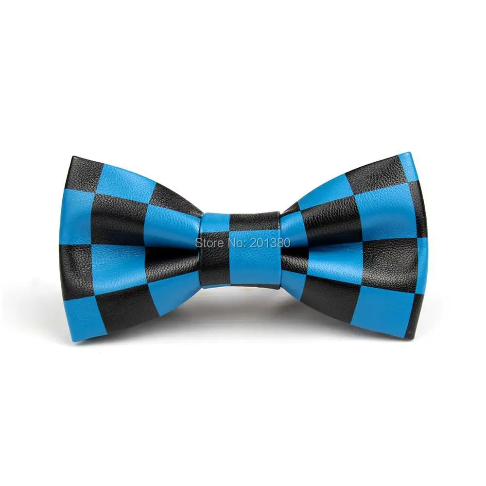 HOOYI PU bow tie Print pattern ties for men gift party wedding