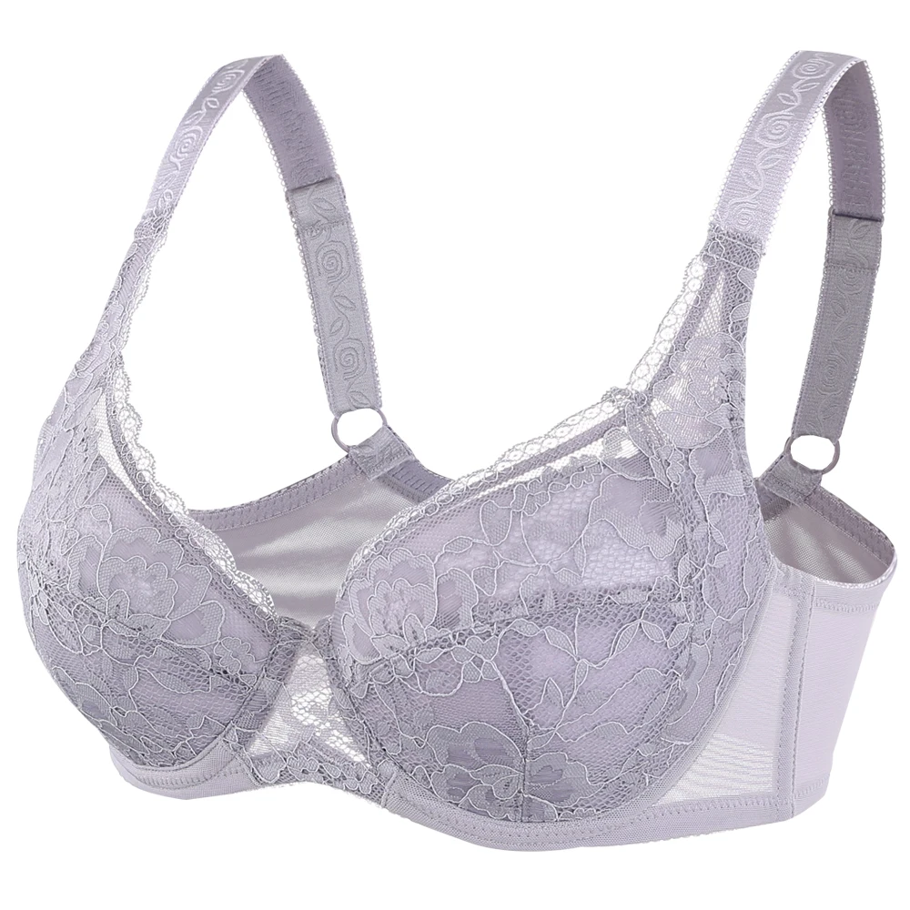 

Women's lace Minimizer Full Coverage Bra Lightly Lined Underwire bra 34 36 38 40 42 44 46 48 B C D E F