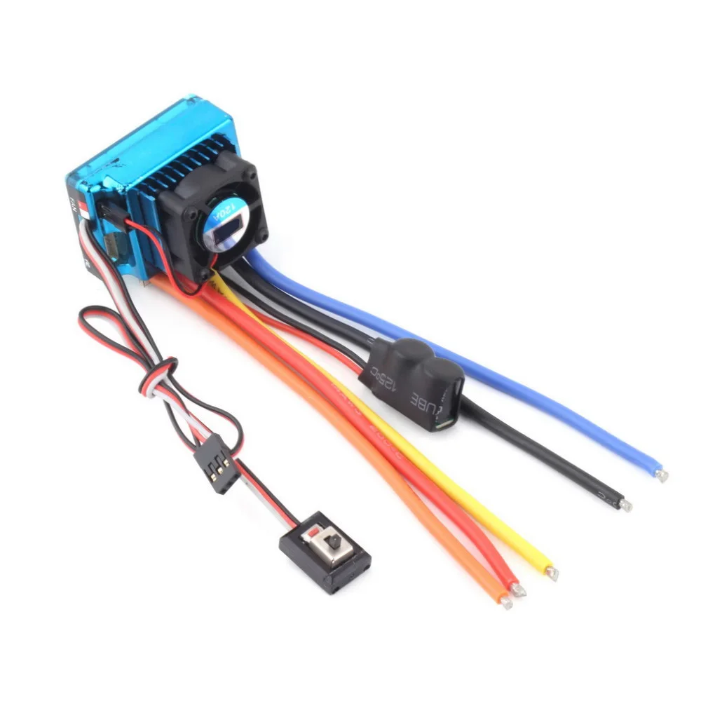 New 120A Sensored Brushless ESC Speed Controller T plug for 1/8 1/10 1/12 RC Car Crawler Wholesale