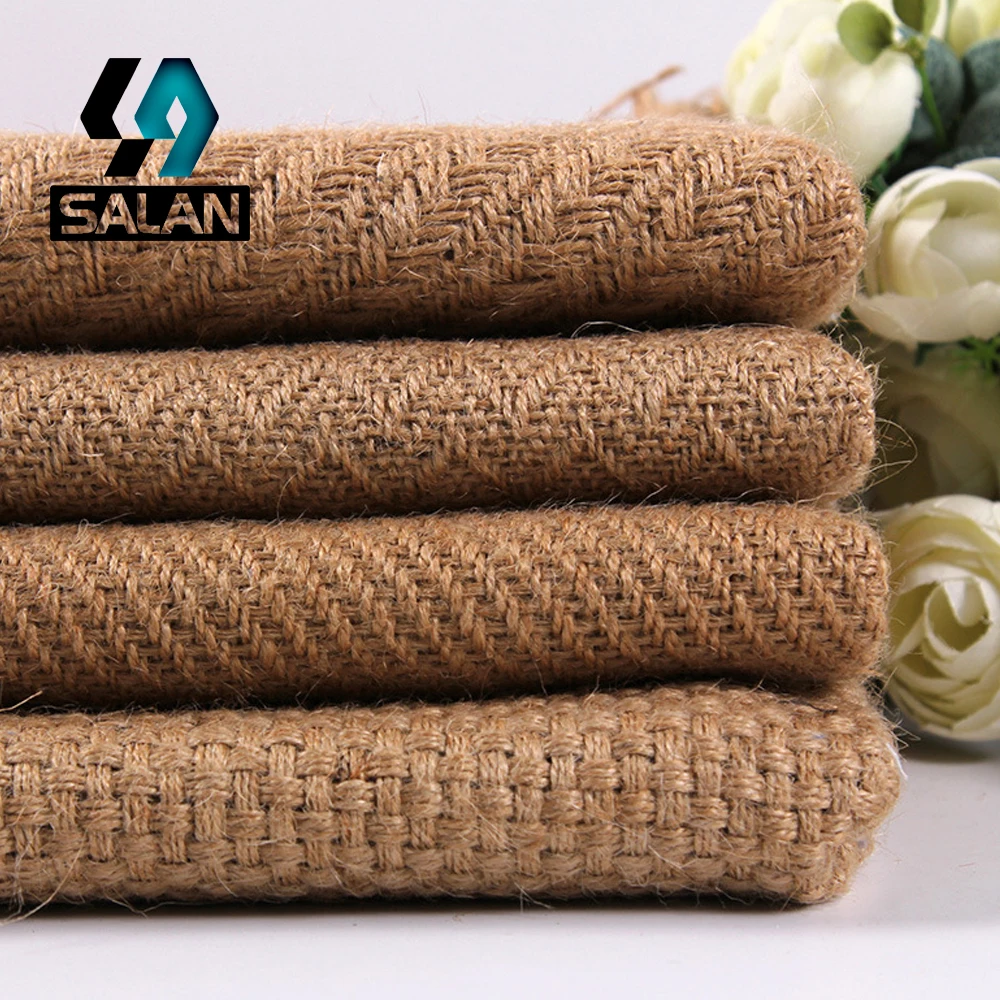 Hot Selling 4.5S jute sofa manufacturers selling  linen shoes furniture crafts decorative cloth-017 free shipping