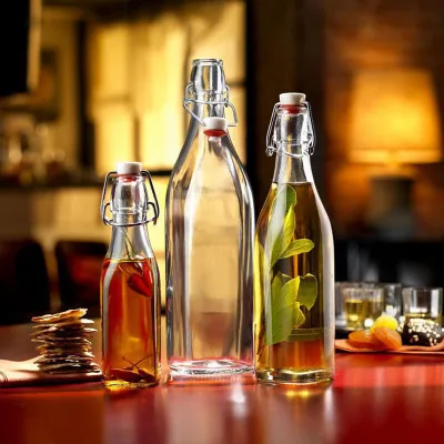 1PC 250ml Glass Olive Oil Bottle Pourer Kitchenware Oil&Vinegar Bottle Oiler Cruet Condiment Bottles Soy Sauce JR 1087