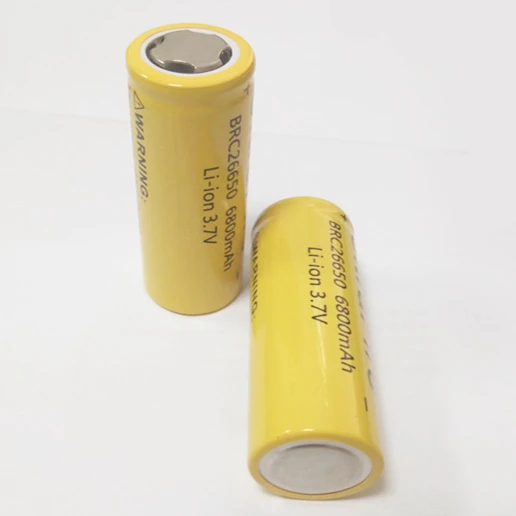 100% original novo 26650 3.7 v 6800 mah 26650 bateria recarregável de lítio para baterias de lanterna gtl evrefire