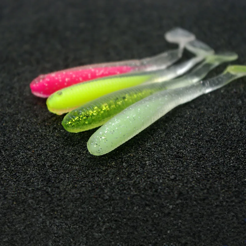 Japan Series Fish Boot T Tails Fishing Lure Soft Bait TEXAS RIG Lures 7.5cm/3.2g Inner Tank Lot 10 Pieces