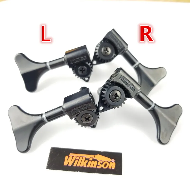 NEW wilkinson Electric Bass Guitar Machine Heads Tuners Guitar Tuning Pegs Open Gear WJB-750 Black ( without packaging )