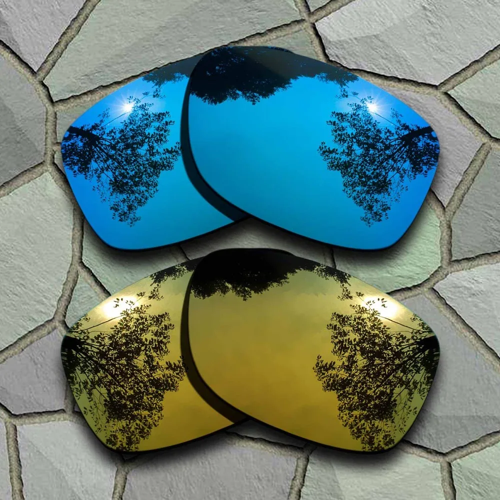 

Sky Blue&Yellow Golden Sunglasses Polarized Replacement Lenses for Oakley Jupiter Squared