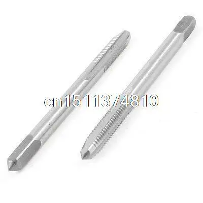 

2pcs 3 Flute 4mm x 0.5mm Taper and Plug Metric Tap M4 x 0.5mm Pitch