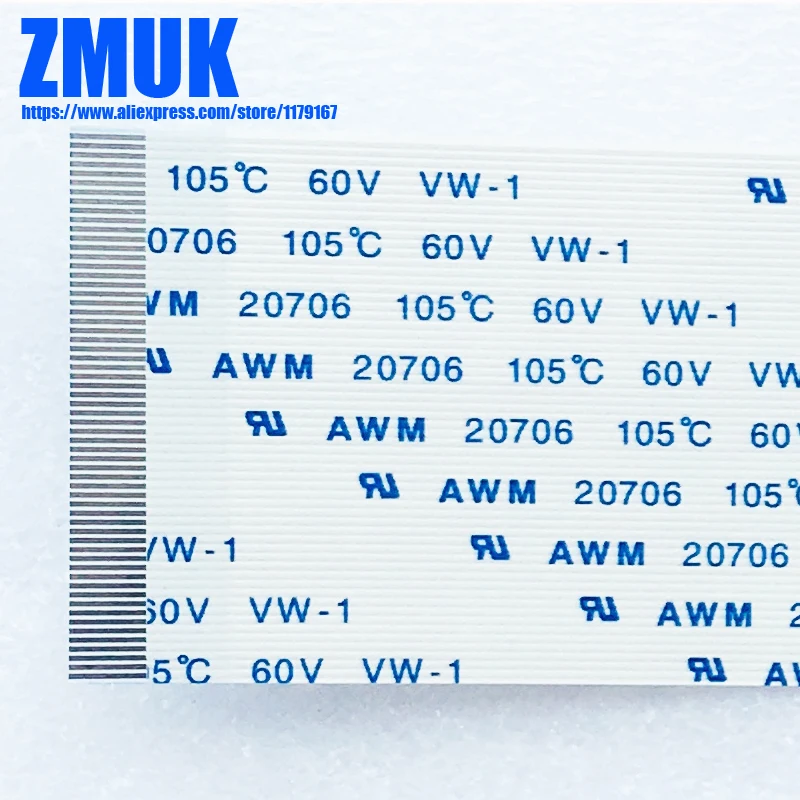 AWM 20706 105C 60V VW-1 Flexible FFC Ribbon Cable