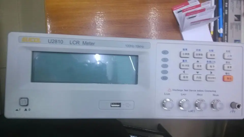 U2810 LCR Meter with 100Hz-10kHz frequency ,Basic Accuracy:0.1%, Large character LCD with backlight  perfect alternative TH2811D