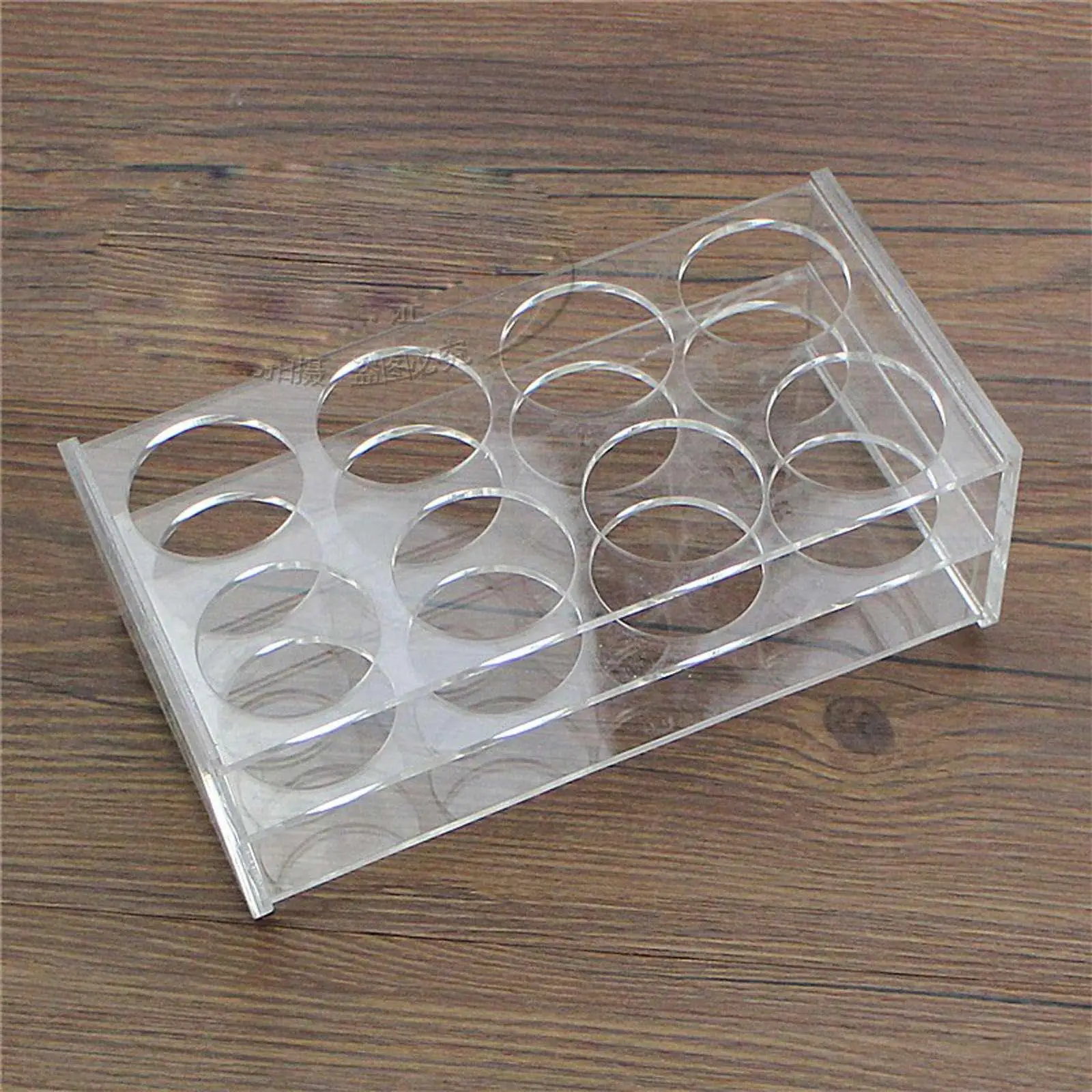 40mm Diam 8 Holes Methyl Methacrylate Rack Stand For 100ml Centrifuge Tubes