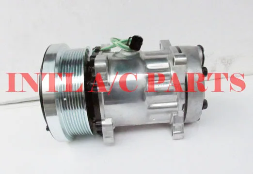 

141-9616 218-0234 141-9676 114-9487 176-9676 Sanden 7H15 7S15 709 SD709 SD7H15 auto ac compressor for Case/Caterpillar truck 8pk