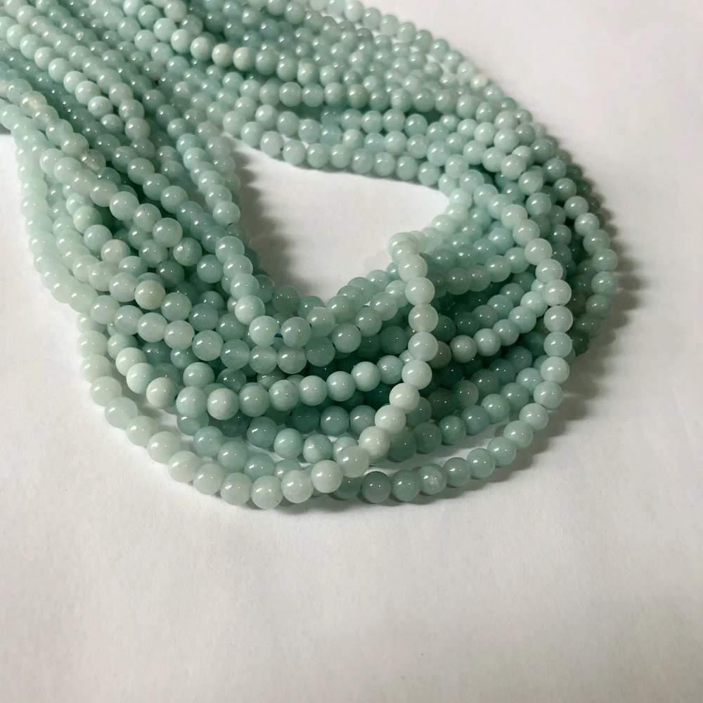 Wholesale 1string Natural Green Amazonite Round Beads 4mm 6mm 8mm 10mm Loose Gem Stone Beads 15.5