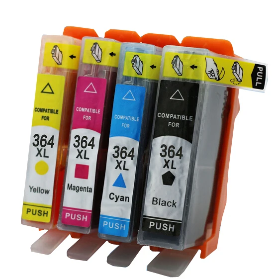 4Pk 364 364 XL Compatible Ink Cartridge  For HP Deskjet 3070A 3520 Photosmart 5510 5520 6510 6520 7510 7520 B290a printer