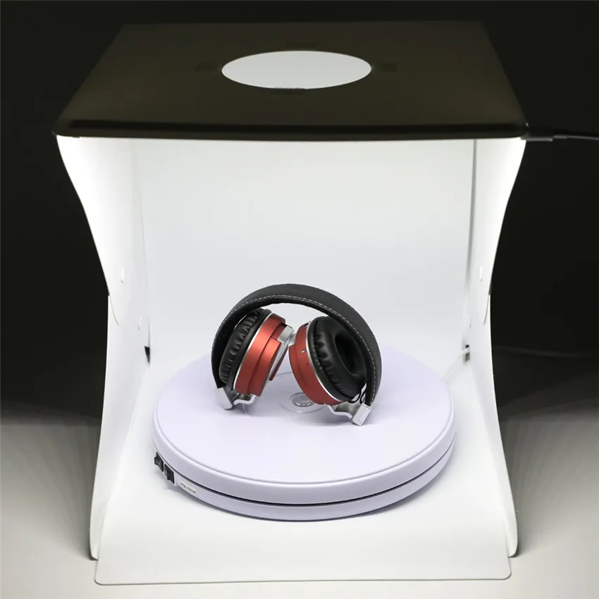 30cm Portable Foldable Softbox Mini LED Light Room Tent with EVA 4pcs Photo Backdrop for Studio Shooting Photography Canon Nikon